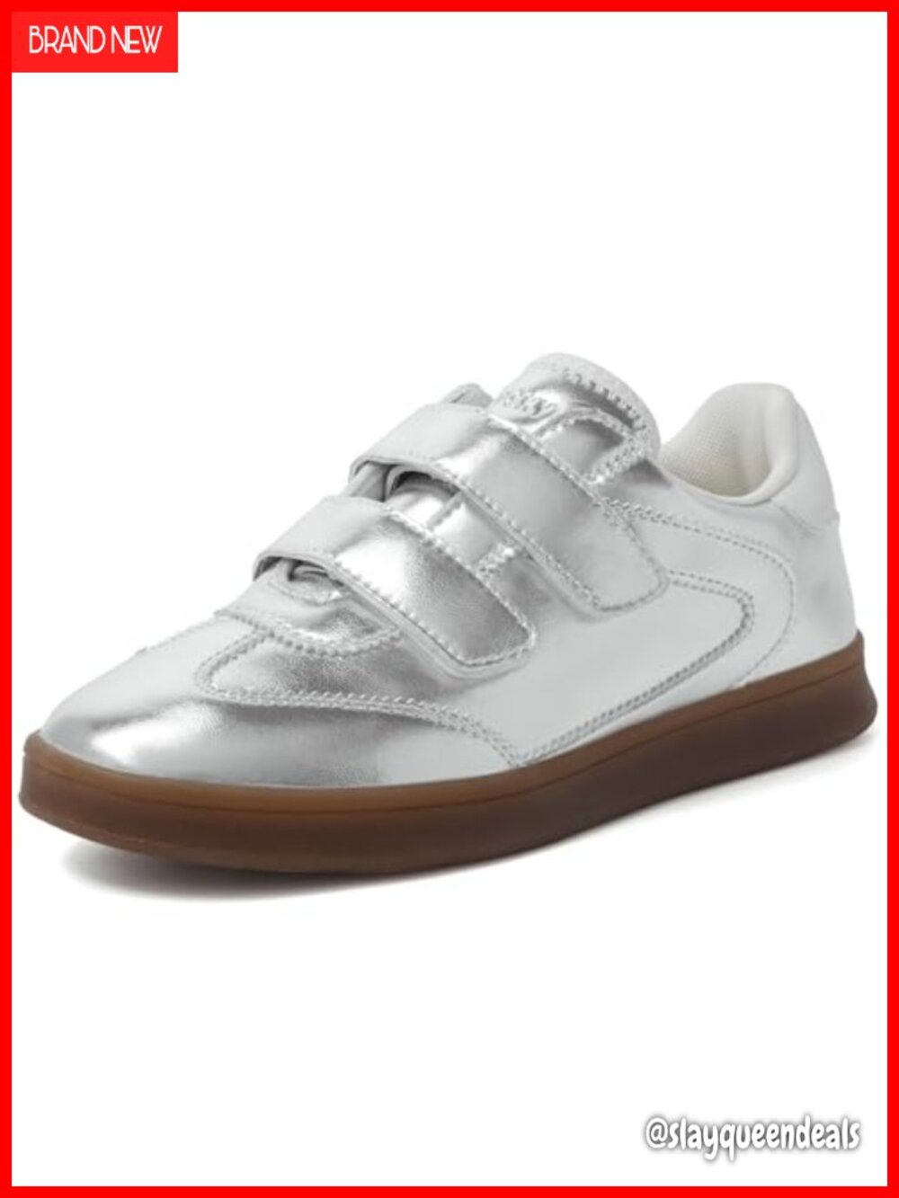 Women's Velcro Strap Fashion Sneakers Memory Foam Insole Non-Slip Lightweight